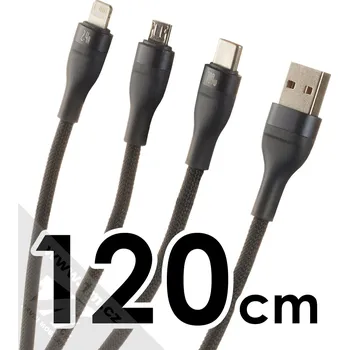 Datový kabel Baseus Flash Series II USB / USB-C / Apple Lightning / microUSB kabel 100W CASS030003