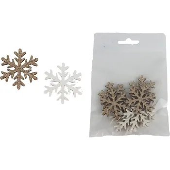 Vánoční dekorace Dekorační vločka, 8 ks D5893