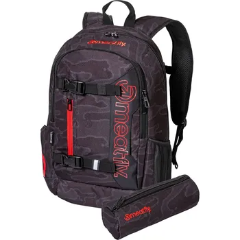 Meatfly Basejumper 2dílný školní set, Morph Black