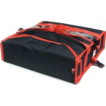 Bowling Taška na pizzu na 2 krabice 450x450 mm, material Cordura, černá s červeným lemováním | FURMIS, T2L