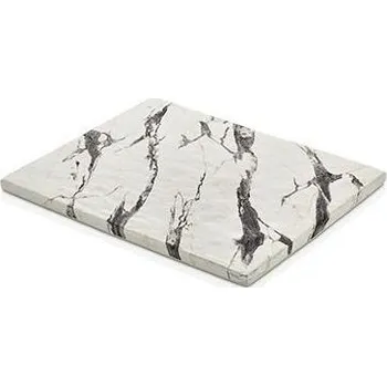 KULSAN MELAMÍNOVÝ MRAMOROVÝ PODNOS 26,5X32,5 CM BÍLÝ