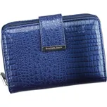 Dámská lesklá kožená peněženka Jennifer Jones 5198 modrá