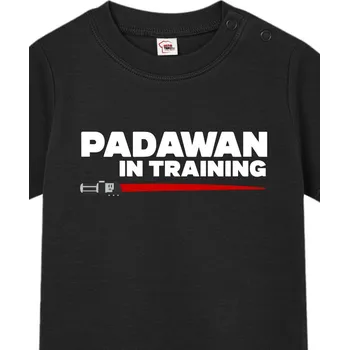 Kojenecký body Tričko pro miminka s potiskem Padawan Star Wars, Barva Černá, Velikost 0–3m, Canvas Dětské tričko pro nejmenší Bezvatriko.cz 1522 - DTF/DTG