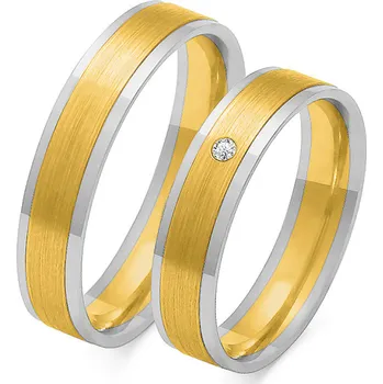 Prsten SOFIA zlatý dámský snubní prsten ZSOE-86WYG+WG