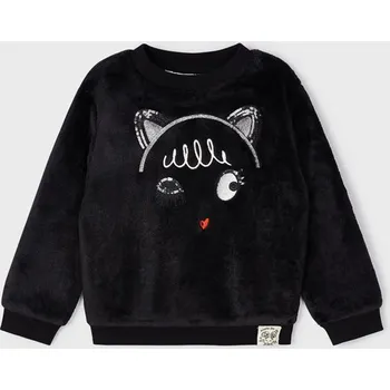 Dívčí mikina Dívčí mikina Mayoral 4402 černá, růžová barva: černá, Rozměr: 122