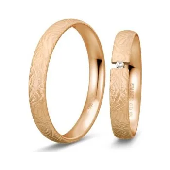 Prsten BREUNING zlaté snubní prsteny BR48/04969RG