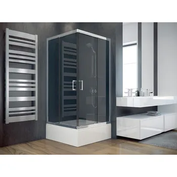 Hopa Modern 165 Čtvercový sprchový kout 90 cm, posuvné dveře, Chrom / Fume, BCMD90CTVER65CG