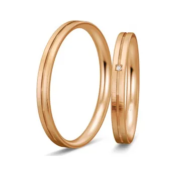 Prsten BREUNING zlaté snubní prsteny BR48/04321RG