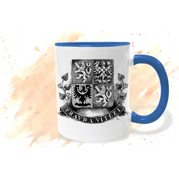 Hrnek - Prezidentská standarta - Pravda vítězí Barva: Modrá