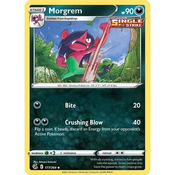 Sběratelská karetní hra Pokémon karta Morgrem 177/264 - Fusion Strike