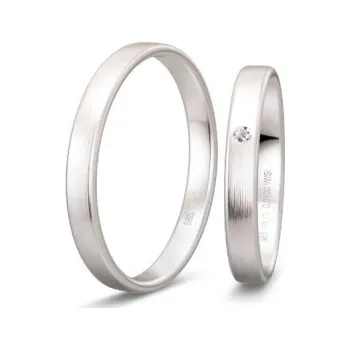 Prsten BREUNING zlaté snubní prsteny BR48/04411WG