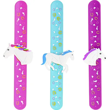 Náramek Jednorožec Horse friends náramek 21,5cm s koníkem Barvy: růžová