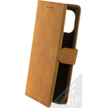 Pouzdro na mobilní telefon 1Mcz Velvety Marten Book flipové pouzdro pro Xiaomi Mi 11 okrově hnědá (ochre brown)