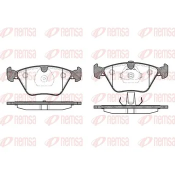 Brzdová destička Sada brzdových destiček, kotoučová brzda REMSA 0270.13