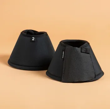 Ochrana nohy a ocasu FOUGANZA Rozepínací neoprenové zvony 100 pro koně a poníky 2 ks M