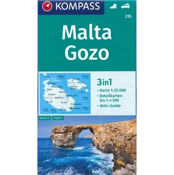 Malta, Gozo 1:25 000 - Nakladatelství Kompass Karten [DE/EN] (2019)