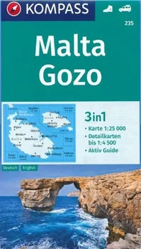 Malta, Gozo 1:25 000 - Nakladatelství Kompass Karten [DE/EN] (2019)