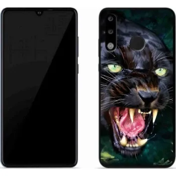 Pouzdro na mobilní telefon Gelový kryt mmCase na mobil Huawei P30 Lite - rozzuřený černý panter