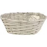 Květináč ovál bílý P0990/1