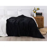 XPOSE® Mikroplyšová deka Exclusive s beránkem - černá 200x230 cm, Mikroplyš s beránkem + Prodloužená možnost vrácení zboží do 50 dnů
