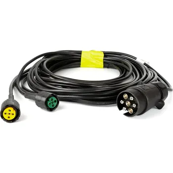 Auto elektroinstalace Elektrická instalace MANTES, kabeláž pro přívěs 5,2 m, 7PINOVÁ zástrčka, 2x5PINOVÉ bajonety