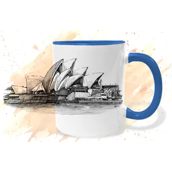 Hrnek - Sydney - Opera Barva: Modrá