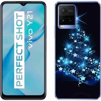 Pouzdro na mobilní telefon Gelový kryt mmCase na mobil Vivo Y21/Y21s/Y33s - vánoční stromek