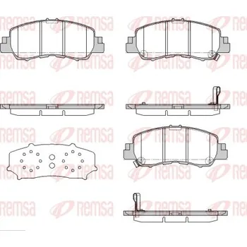 Brzdová destička Sada brzdových destiček, kotoučová brzda REMSA 1881.02