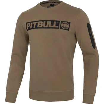 Pánská mikina PitBull West Coast - pánská mikina BEYER hnědá 3XL