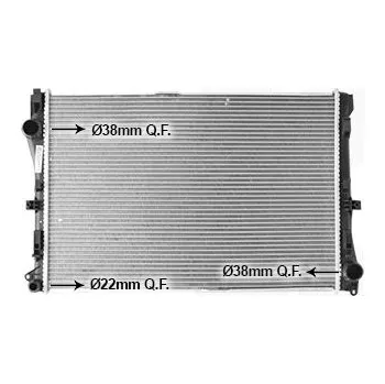 Chladič motoru Chladič, chlazení motoru VAN WEZEL 30012722