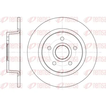 Brzdový kotouč Brzdový kotouč REMSA 6863.00