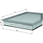 Vzduchový filtr KNECHT LX 1261