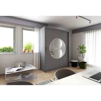 Šatní skříň ARK Šatní skříň EURO, Šedá 150 cm