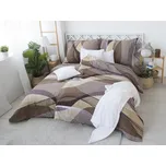 XPOSE® Francouzské bavlněné povlečení AGNES - hnědé 200x220 cm, 70x90 cm, Bavlna + Prodloužená možnost vrácení zboží do 50 dnů