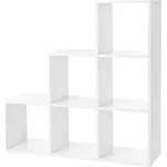 SONGMICS Regál bílý 6 kostek 98x98 cm