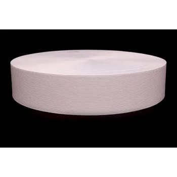 Textilní guma Pruženka pevná šíře 6cm bílá (25m/ks)