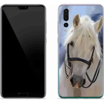 Pouzdro na mobilní telefon Gelový kryt mmCase na mobil Huawei P20 Pro - bílý kůň