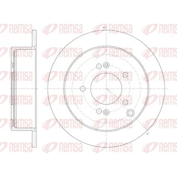Brzdový kotouč Brzdový kotouč REMSA 6756.00