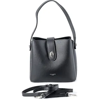 Tříoddílová černá kabelka na rameno i crossbody David Jones CM6777A