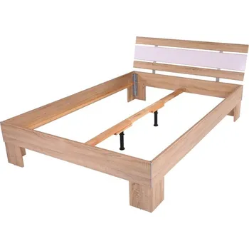 Postel Sconto Tekarra 140 x 200 cm dub sonoma/bílá