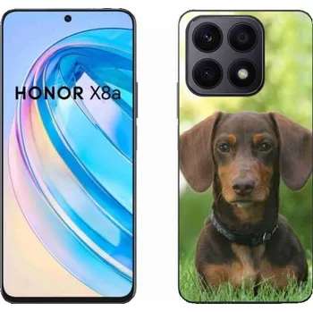 Pouzdro na mobilní telefon Gelový obal mmCase na mobil Honor X8a - hnědý jezevčík
