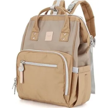 Městský batoh Himawari dámský batoh Camelia Diaper Camel 19L Himawari 1213s04