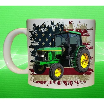 hrnek s traktorem John Deere 6400