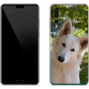 Pouzdro na mobilní telefon Gelový kryt mmCase na mobil Huawei P20 Pro - bílý švýcarský ovčák 1
