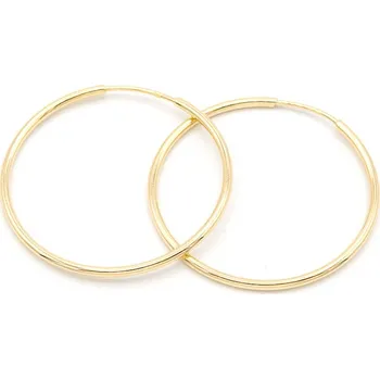 Náušnice Zlaté náušnice kruhy velké 2,43g Žlutá
