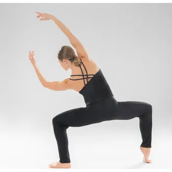 Sportovní oblečení STAREVER Dámská kombinéza na moderní tanec splývavá černá 34 ČERNÁ