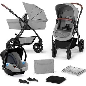 Kočárek Kombinovaný kočárek Kinderkraft MOOV CT 3v1, Grey