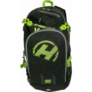 batoh na kolo Hydratační batoh HAVEN LUMINITE II 12l black/green, s rezervoárem 2l
