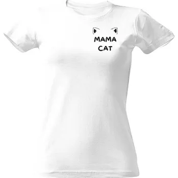 Dámské tričko Tričko s potiskem Mama Cat dámské