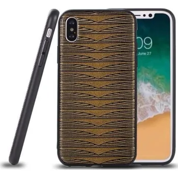 Pouzdro na mobilní telefon Geo pružný gelový obal na iPhone X - zlatý